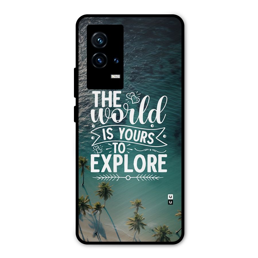 World To Explore Metal Back Case for iQOO 9 5G