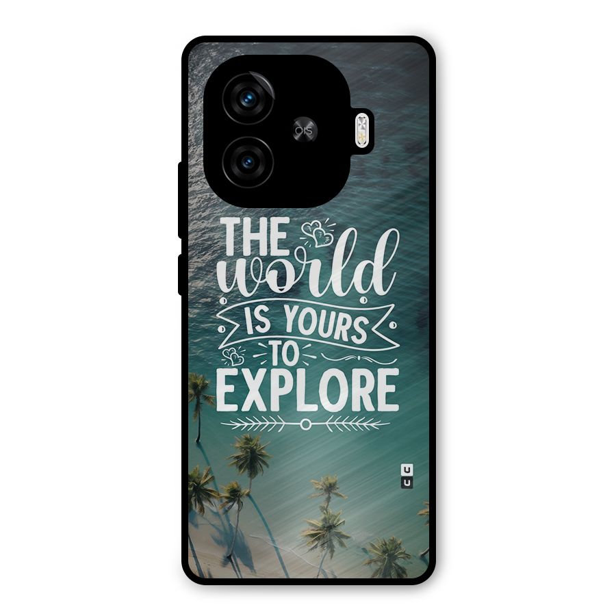 World To Explore Metal Back Case for iQOO Neo 10R