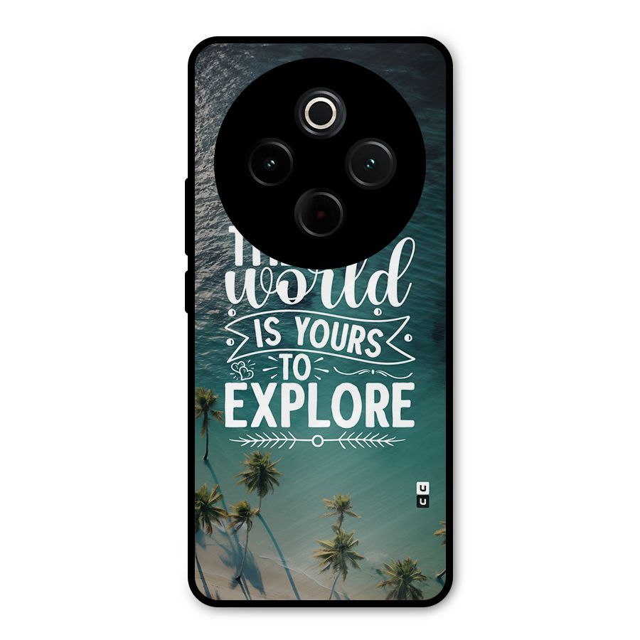 World To Explore Metal Back Case for iQOO Z10