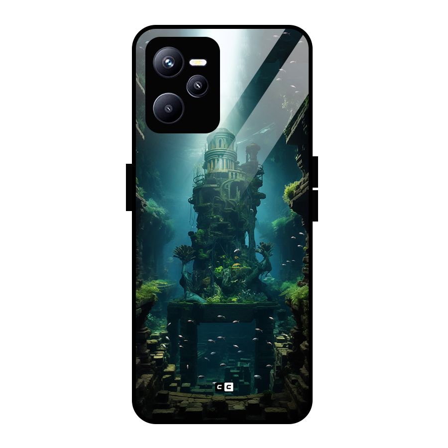 World Under Water Glass Back Case for Realme C35