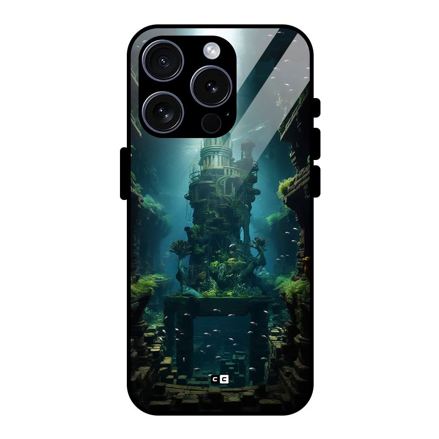 World Under Water Glass Back Case for iPhone 15 Pro