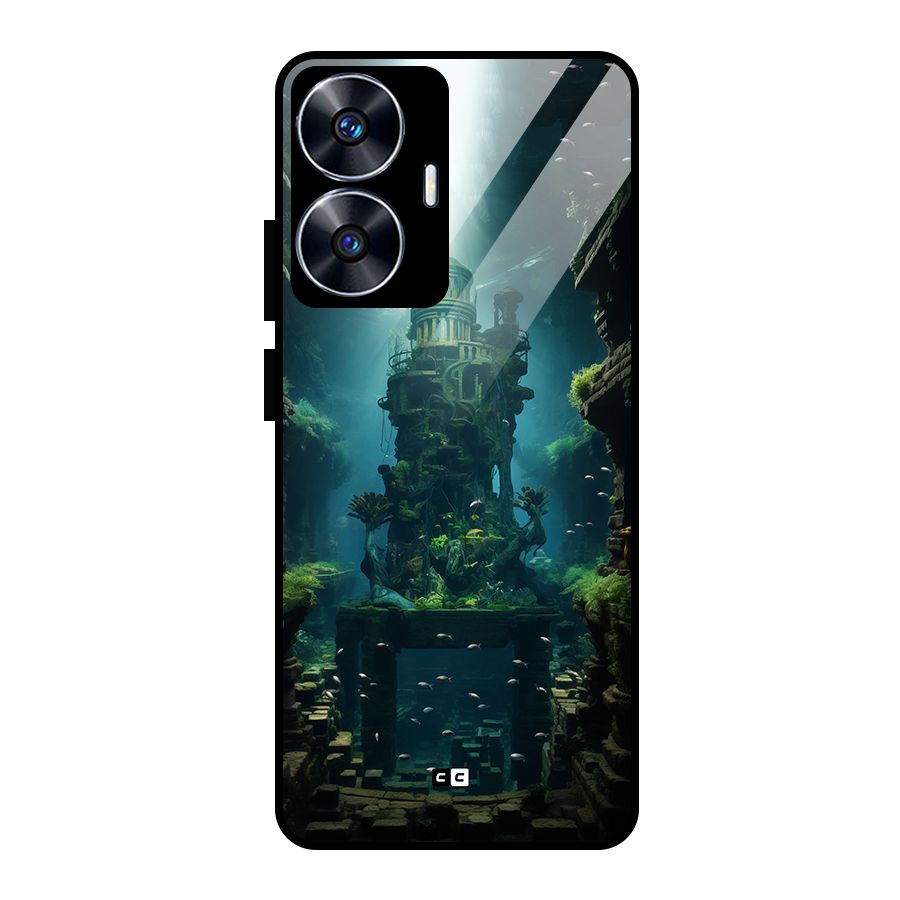 World Under Water Glass Back Case for realme C55