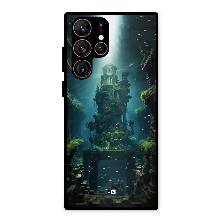World Under Water Metal Back Case for Galaxy S22 Ultra 5G