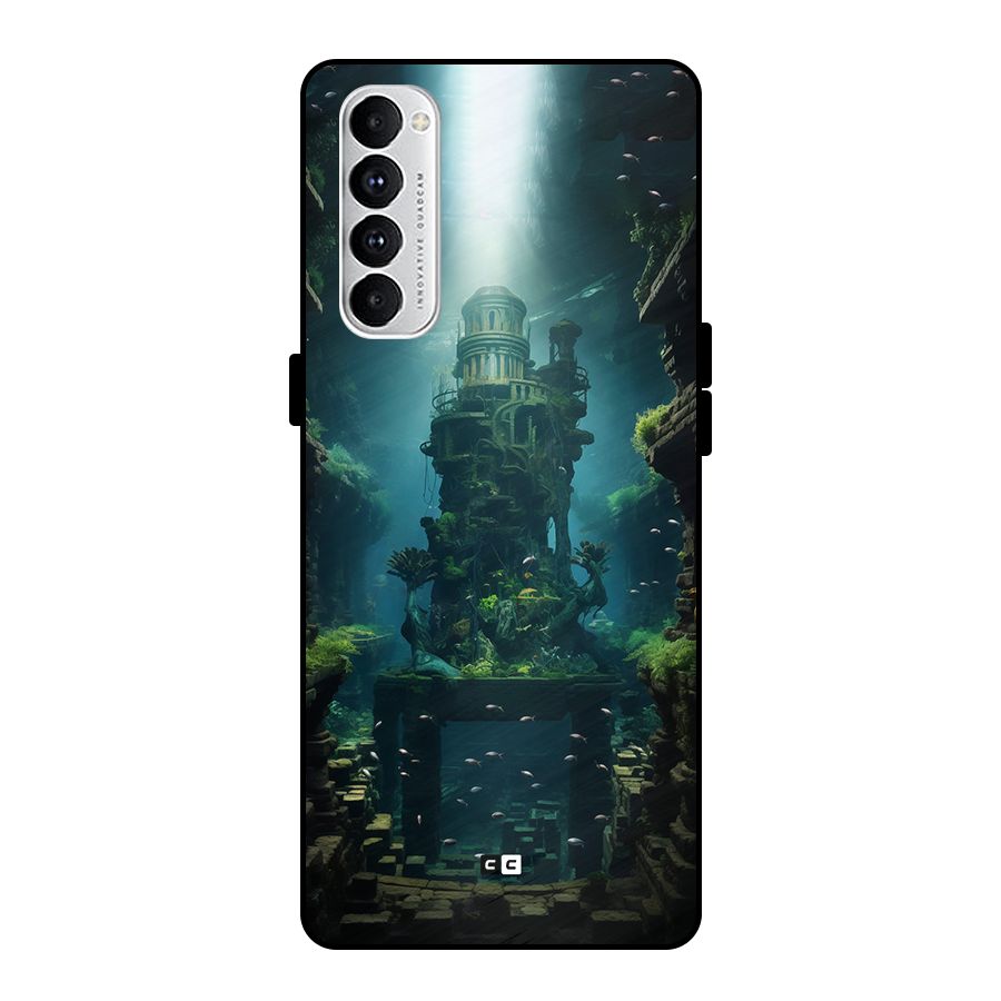 World Under Water Metal Back Case for Oppo Reno4 Pro