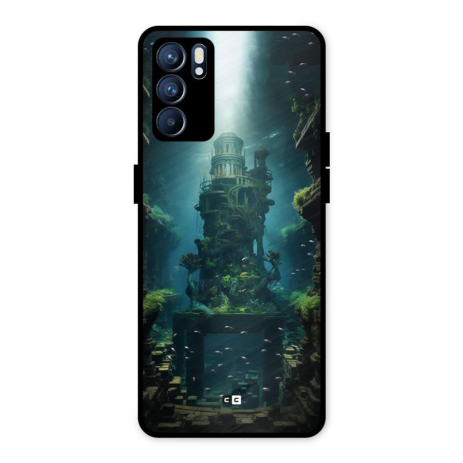 World Under Water Metal Back Case for Oppo Reno6 5G