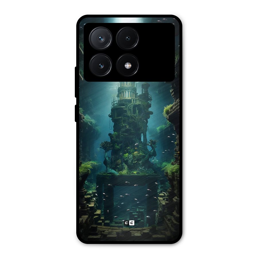 World Under Water Metal Back Case for Poco X6 Pro