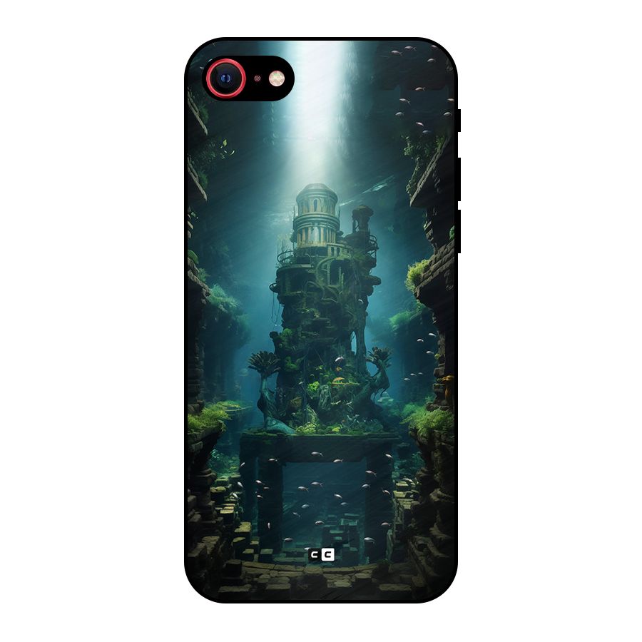 World Under Water Metal Back Case for iPhone SE 2022