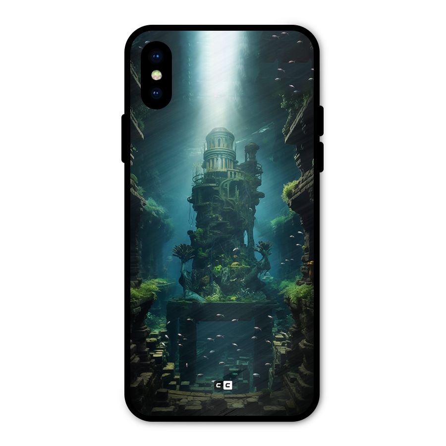 World Under Water Metal Back Case for iPhone XS
