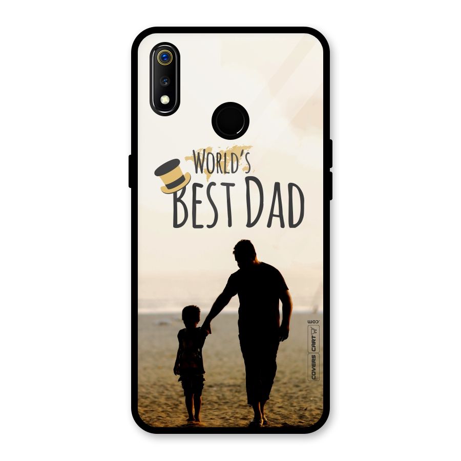 Worlds Best Dad Glass Back Case for Realme 3i