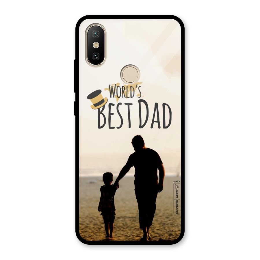 Worlds Best Dad Glass Back Case for Redmi A2