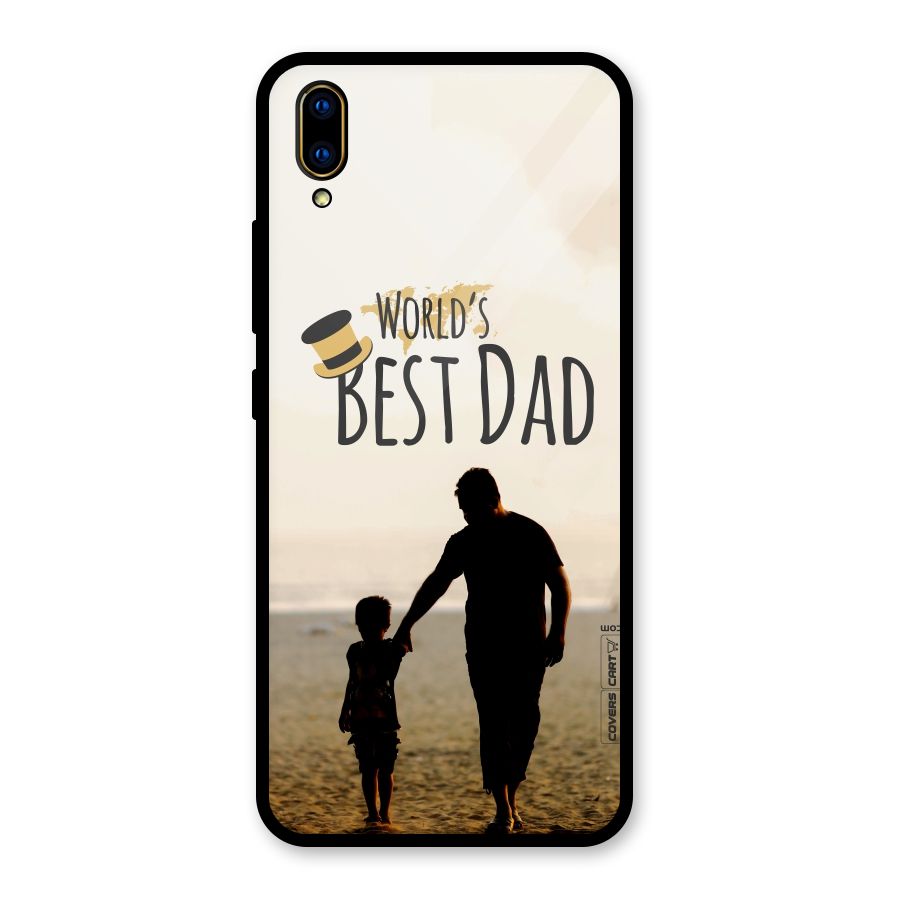 Worlds Best Dad Glass Back Case for Vivo V11 Pro