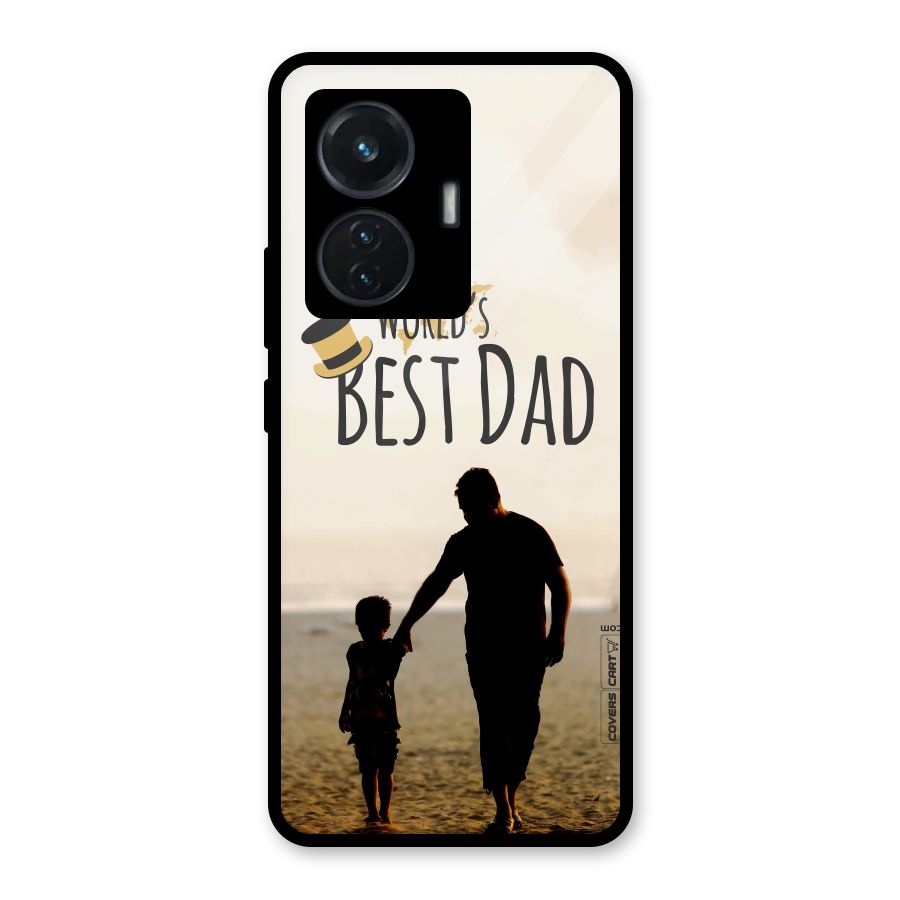 Worlds Best Dad Glass Back Case for iQOO Z6 44W