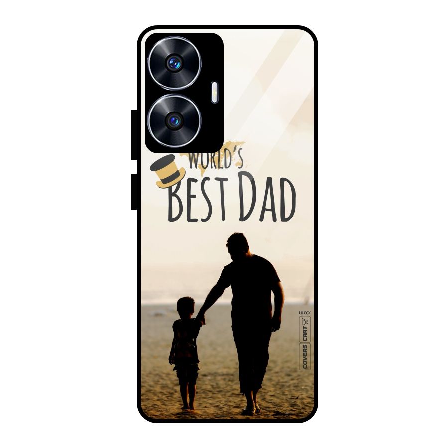 Worlds Best Dad Glass Back Case for realme C55