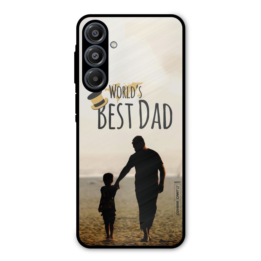 Worlds Best Dad Metal Back Case for Galaxy A16 5G