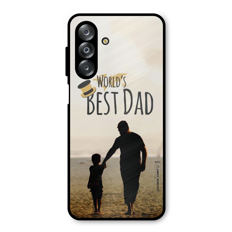 Worlds Best Dad Metal Back Case for Galaxy A26