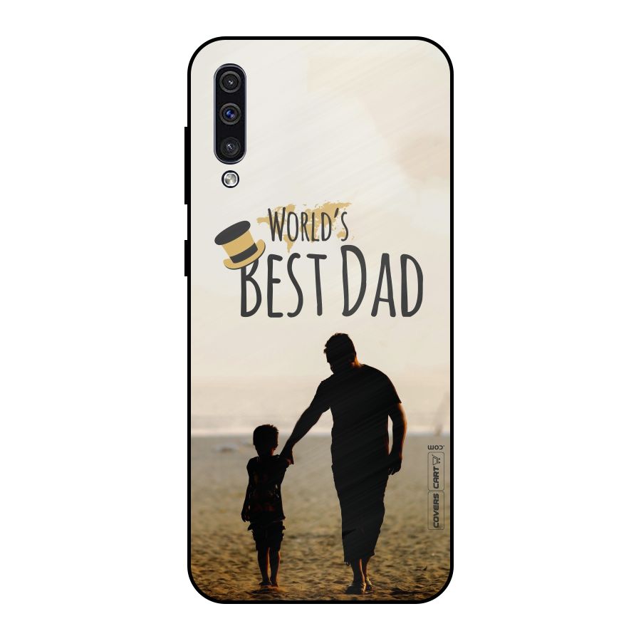 Worlds Best Dad Metal Back Case for Galaxy A30s