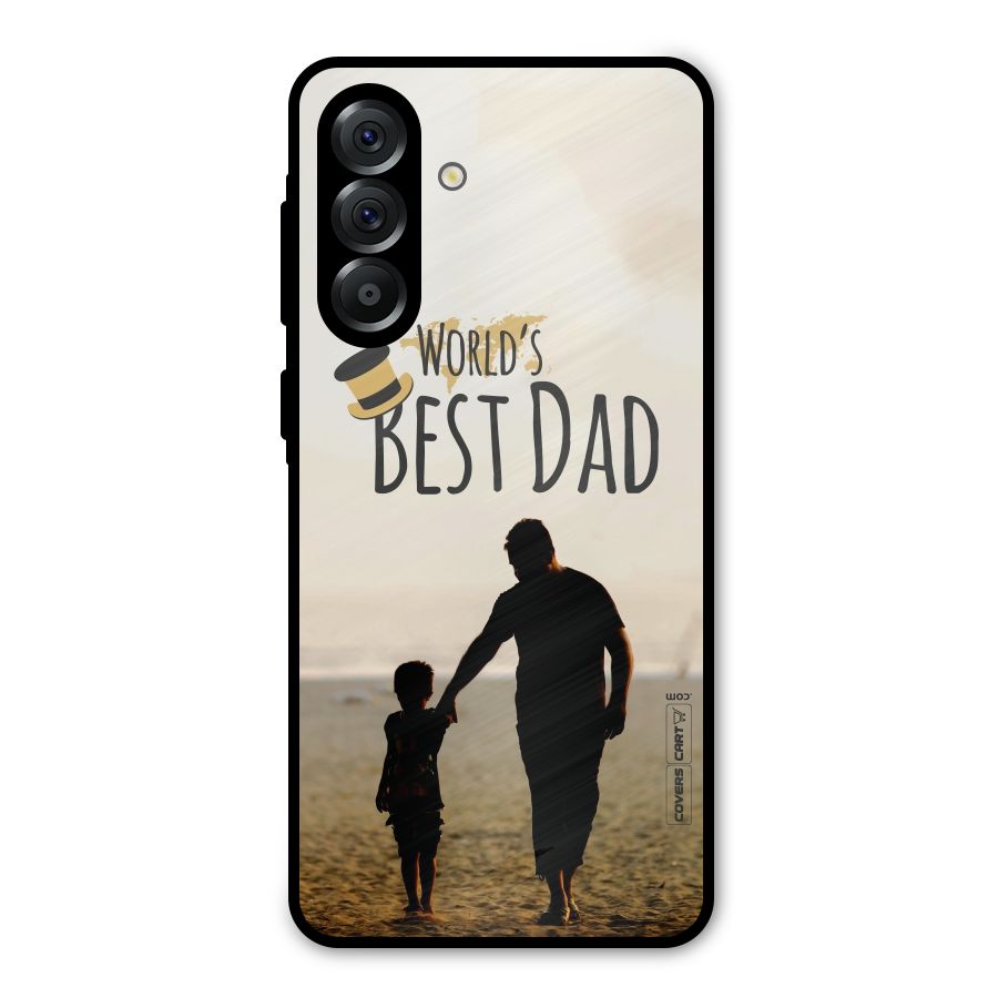 Worlds Best Dad Metal Back Case for Galaxy A36