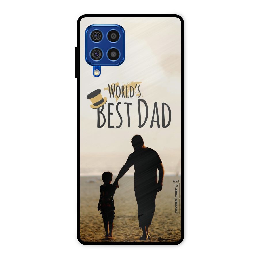 Worlds Best Dad Metal Back Case for Galaxy F62