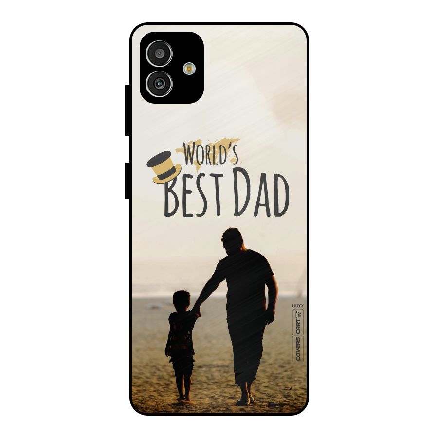 Worlds Best Dad Metal Back Case for Galaxy M13 5G