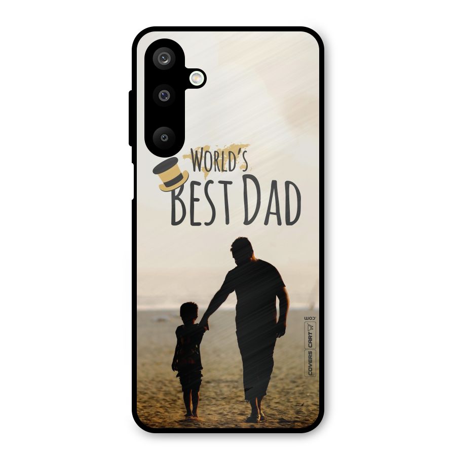 Worlds Best Dad Metal Back Case for Galaxy M16