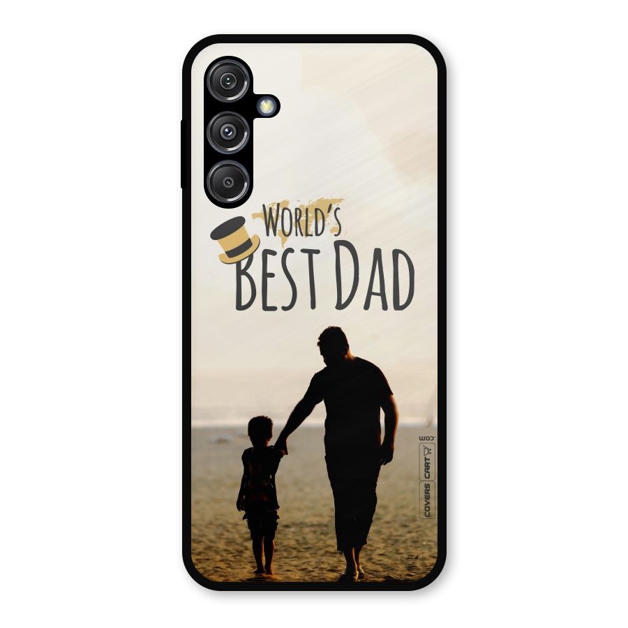 Worlds Best Dad Metal Back Case for Galaxy M34 5G