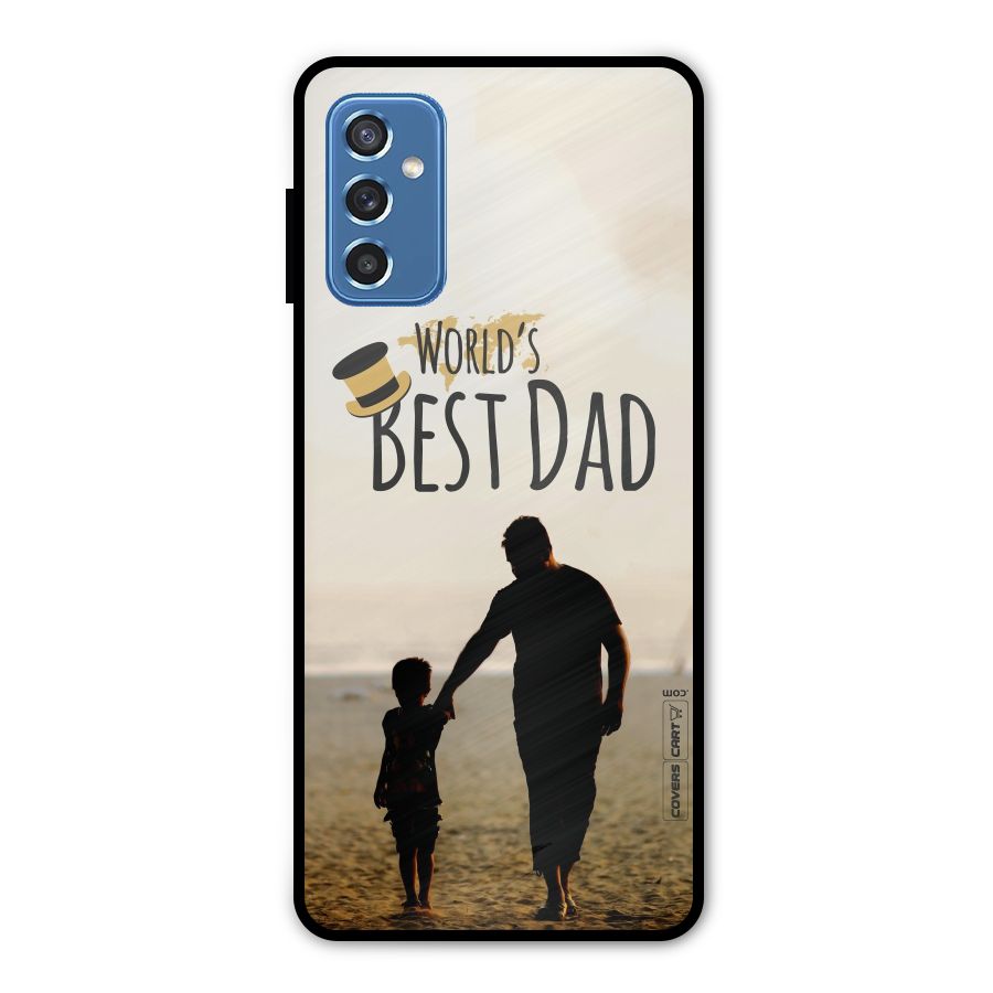 Worlds Best Dad Metal Back Case for Galaxy M52 5G
