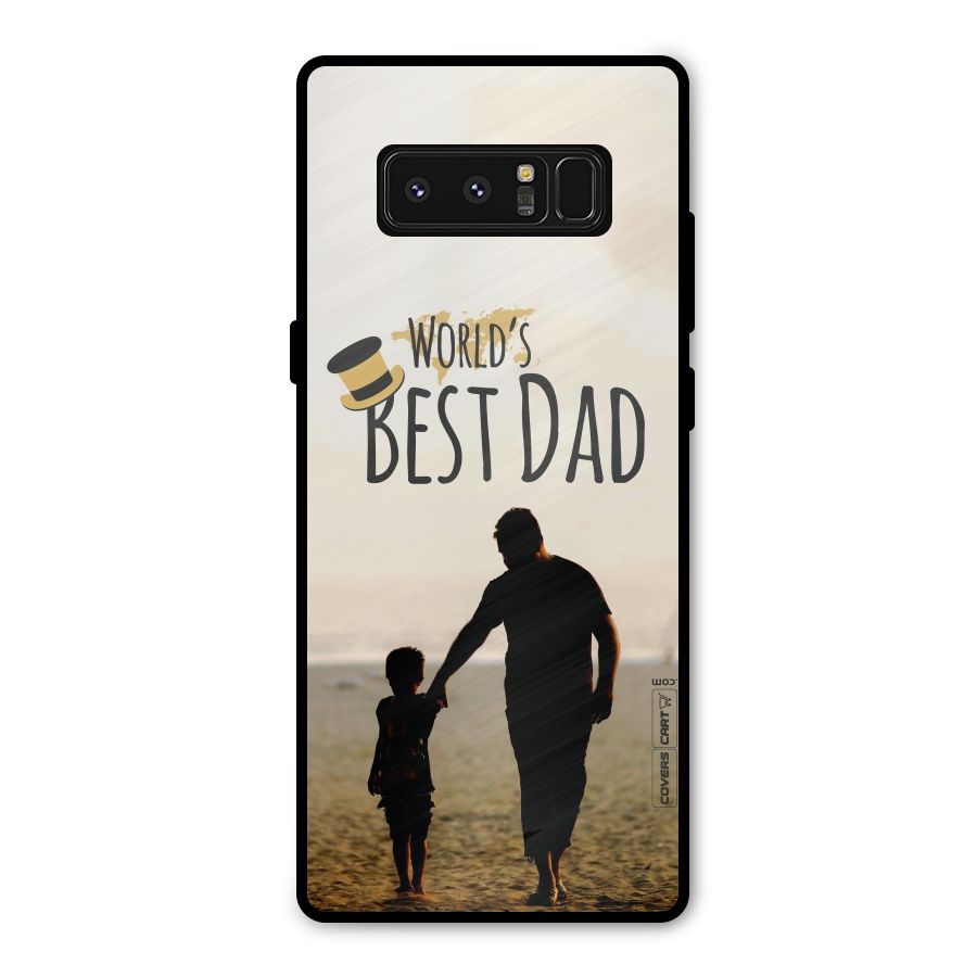 Worlds Best Dad Metal Back Case for Galaxy Note 8