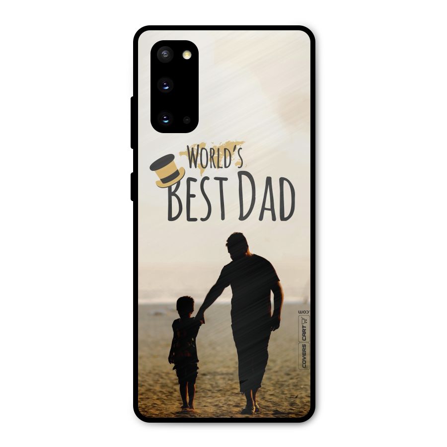 Worlds Best Dad Metal Back Case for Galaxy S20