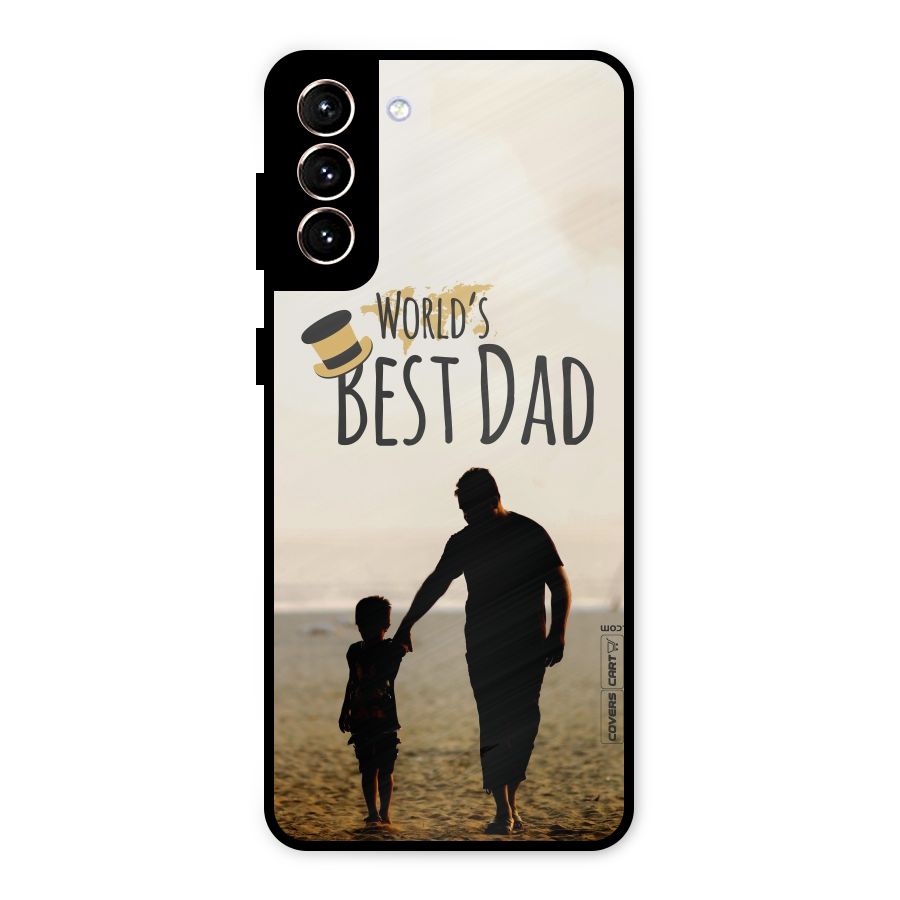 Worlds Best Dad Metal Back Case for Galaxy S21 Plus