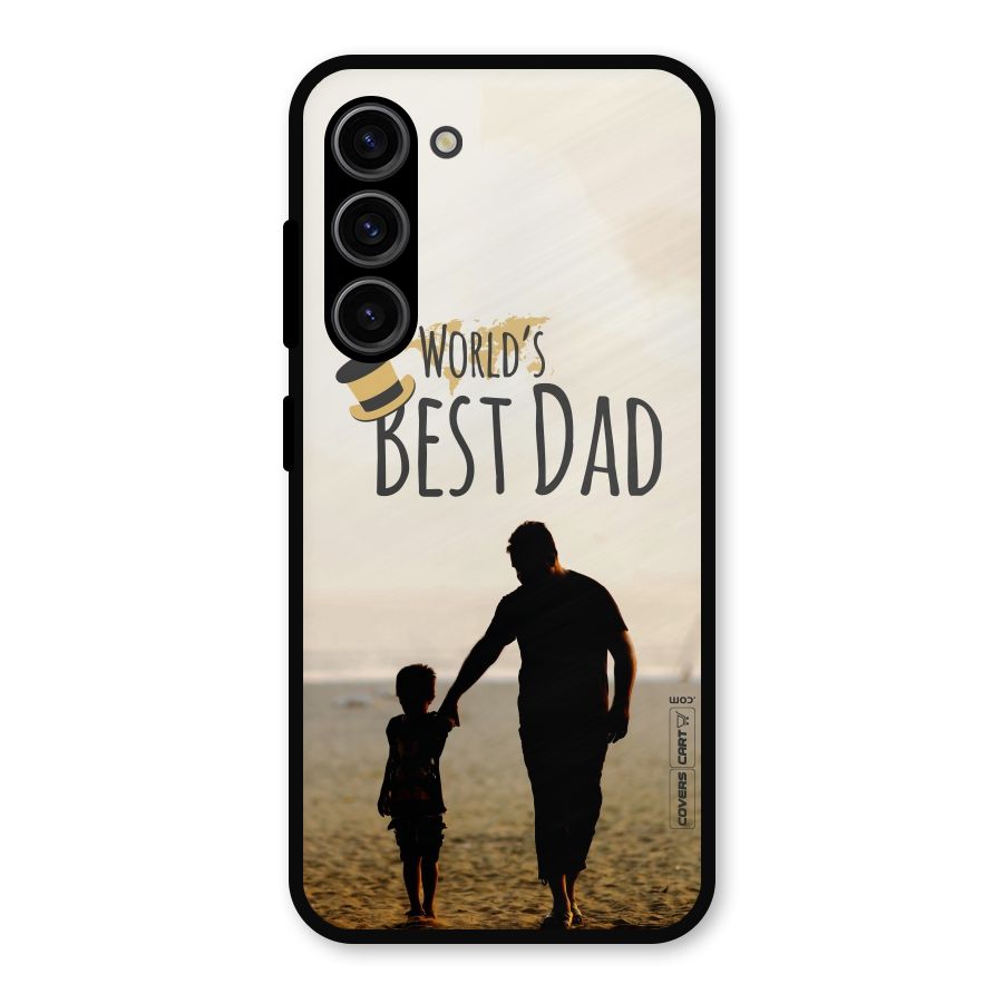 Worlds Best Dad Metal Back Case for Galaxy S23