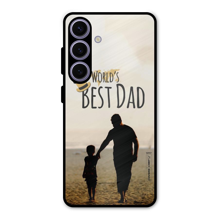 Worlds Best Dad Metal Back Case for Galaxy S24