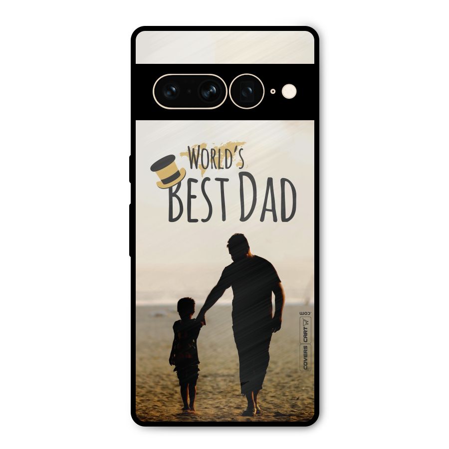 Worlds Best Dad Metal Back Case for Google Pixel 7 Pro