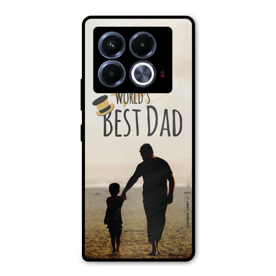 Worlds Best Dad Metal Back Case for Infinix Note 40 5G