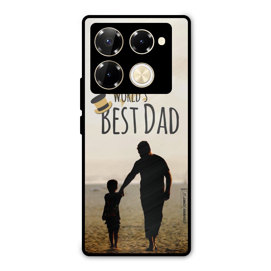 Worlds Best Dad Metal Back Case for Infinix Note 40 Pro Plus