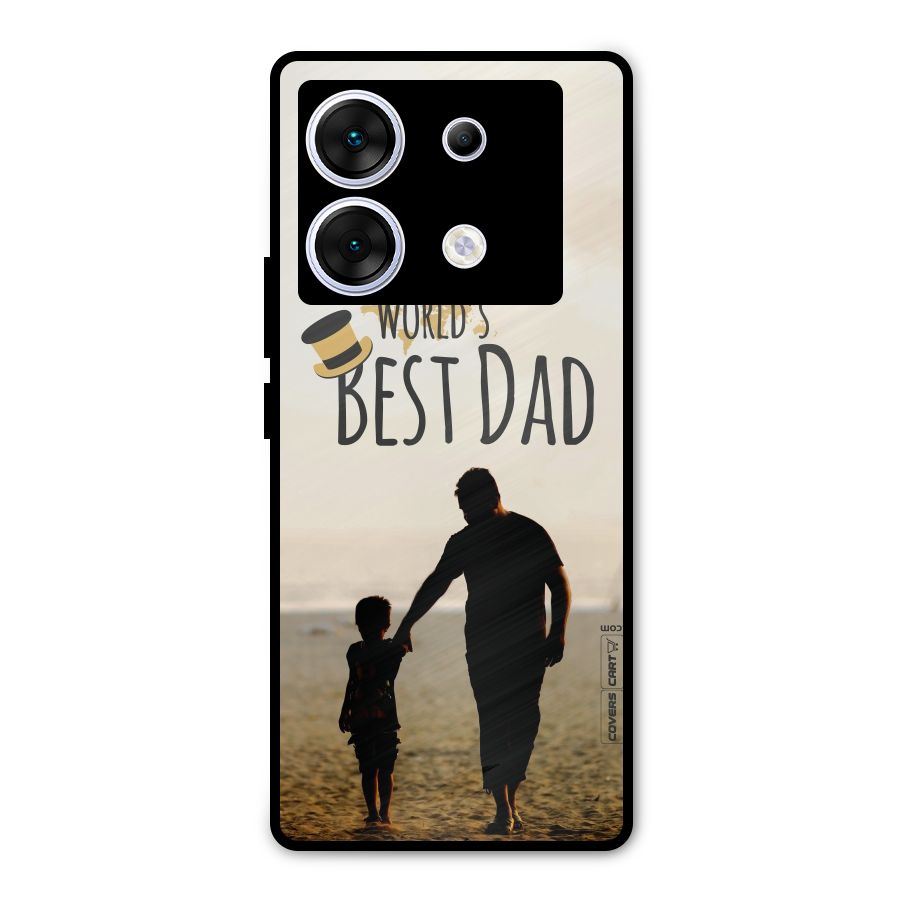 Worlds Best Dad Metal Back Case for Infinix Zero 30 5G