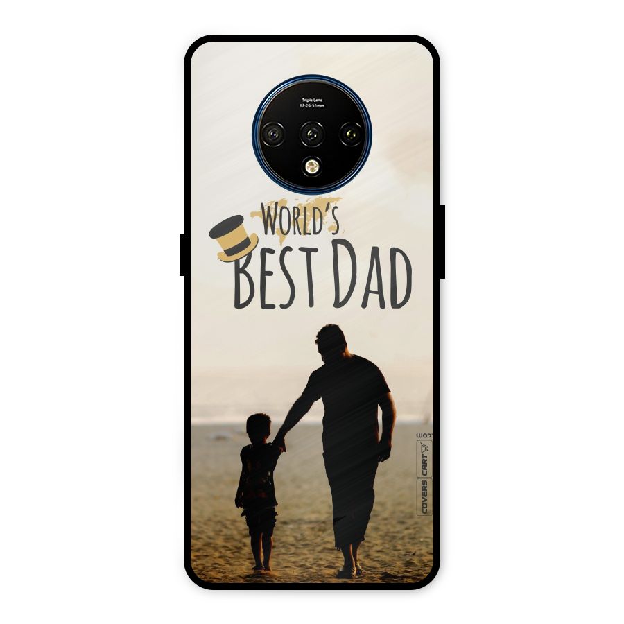 Worlds Best Dad Metal Back Case for OnePlus 7T