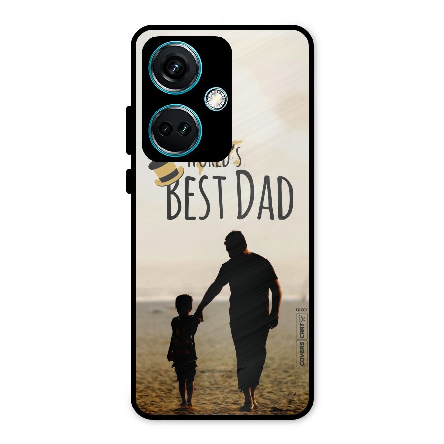 Worlds Best Dad Metal Back Case for OnePlus Nord CE 3 5G