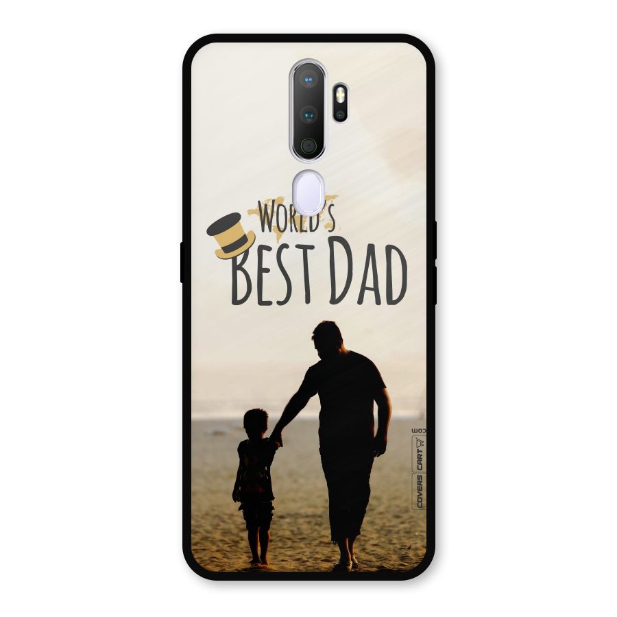 Worlds Best Dad Metal Back Case for Oppo A9 (2020)