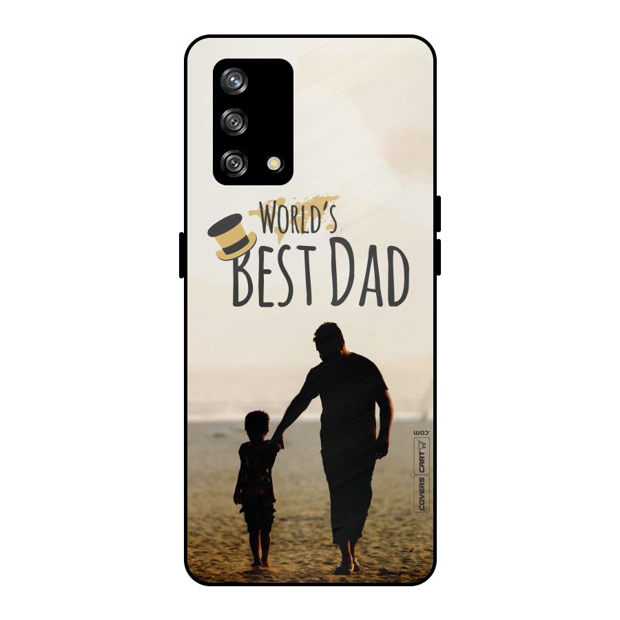 Worlds Best Dad Metal Back Case for Oppo F19