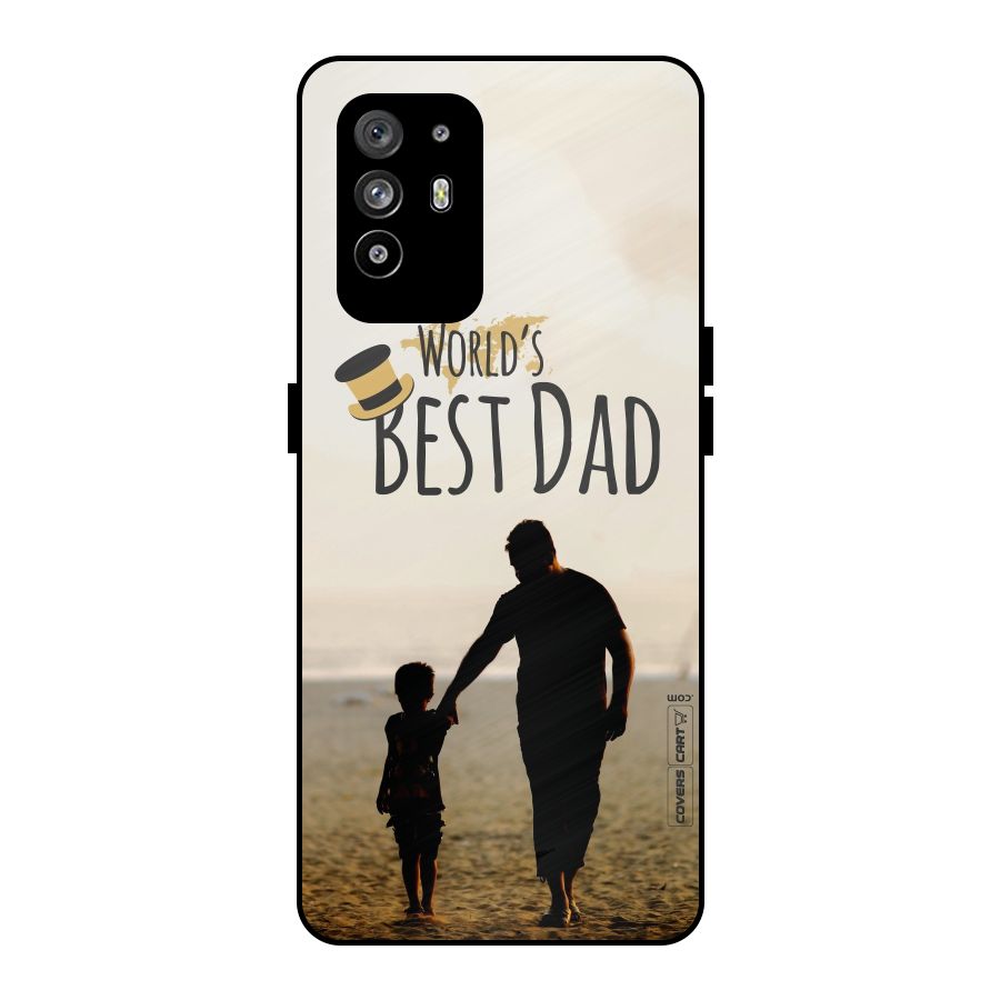 Worlds Best Dad Metal Back Case for Oppo F19 Pro Plus 5G