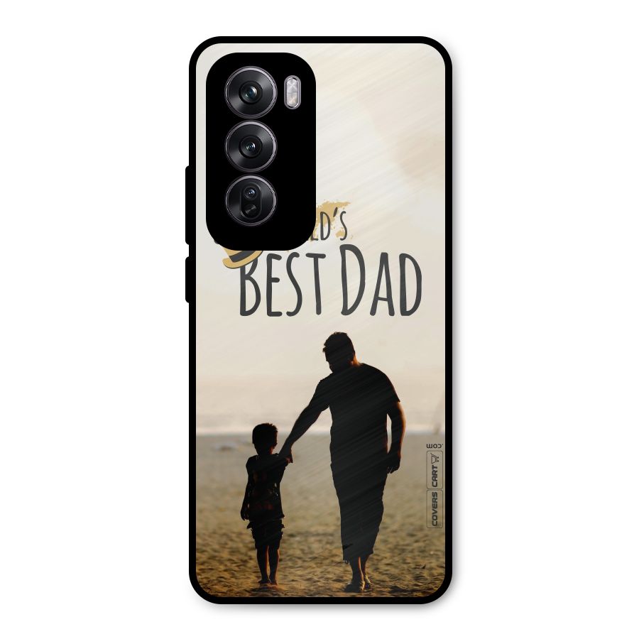 Worlds Best Dad Metal Back Case for Oppo Reno12 Pro