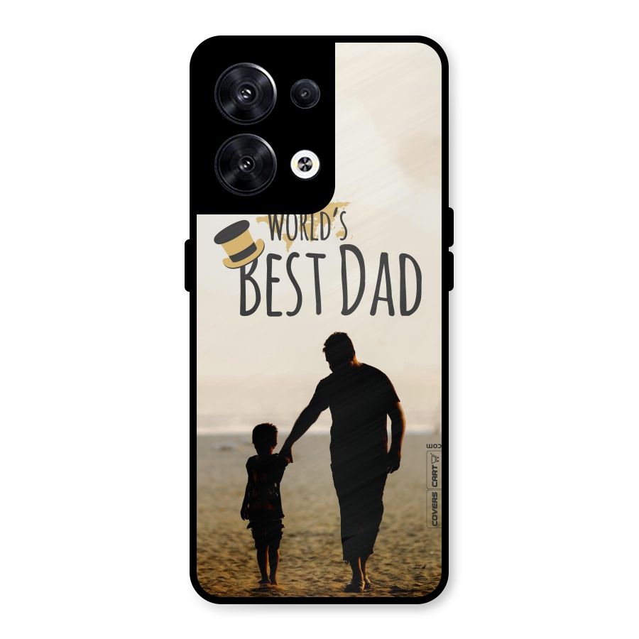 Worlds Best Dad Metal Back Case for Oppo Reno8 5G