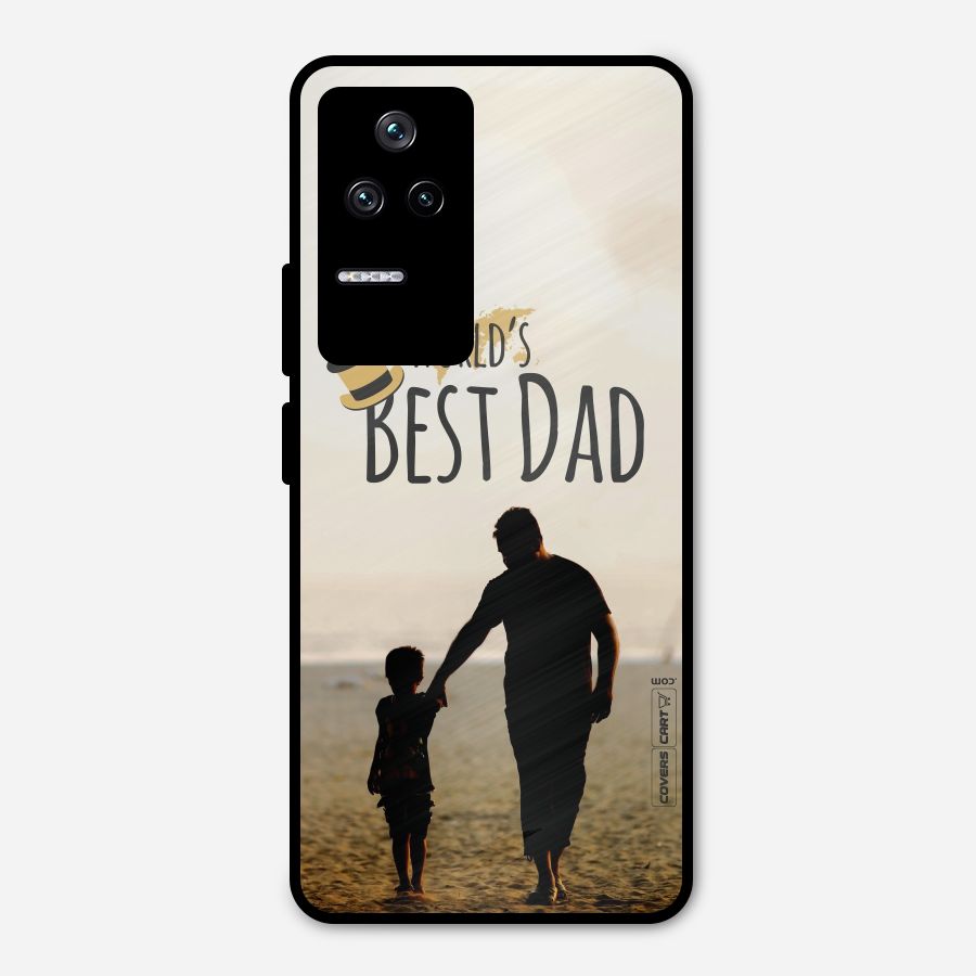 Worlds Best Dad Metal Back Case for Poco F4 5G