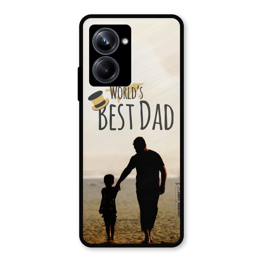 Worlds Best Dad Metal Back Case for Realme 10 Pro