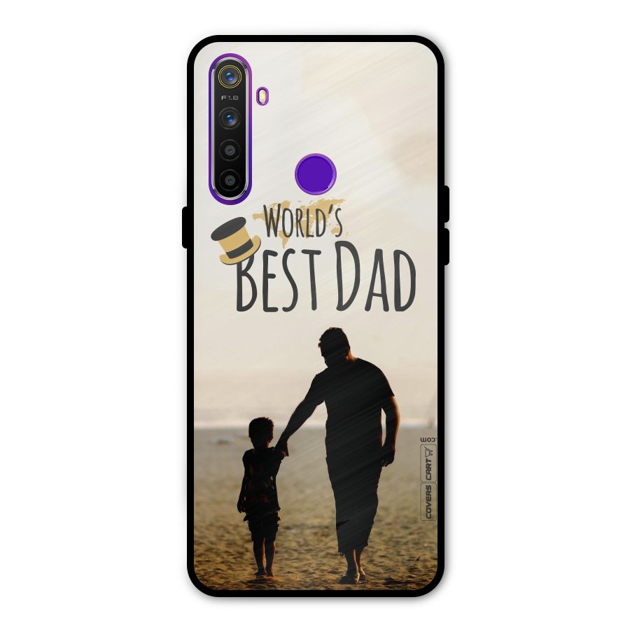Worlds Best Dad Metal Back Case for Realme 5i