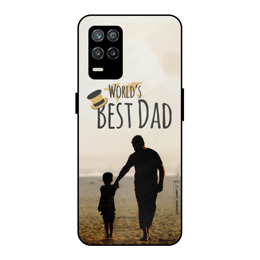 Worlds Best Dad Metal Back Case for Realme 8s 5G