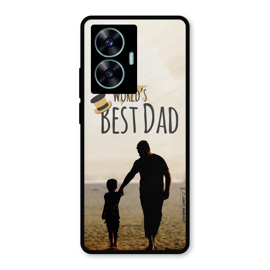 Worlds Best Dad Metal Back Case for Realme C55