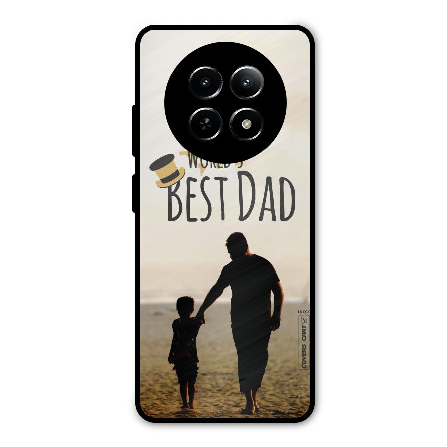 Worlds Best Dad Metal Back Case for Realme Narzo N65