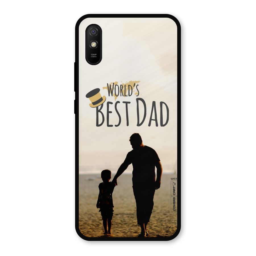 Worlds Best Dad Metal Back Case for Redmi 9i