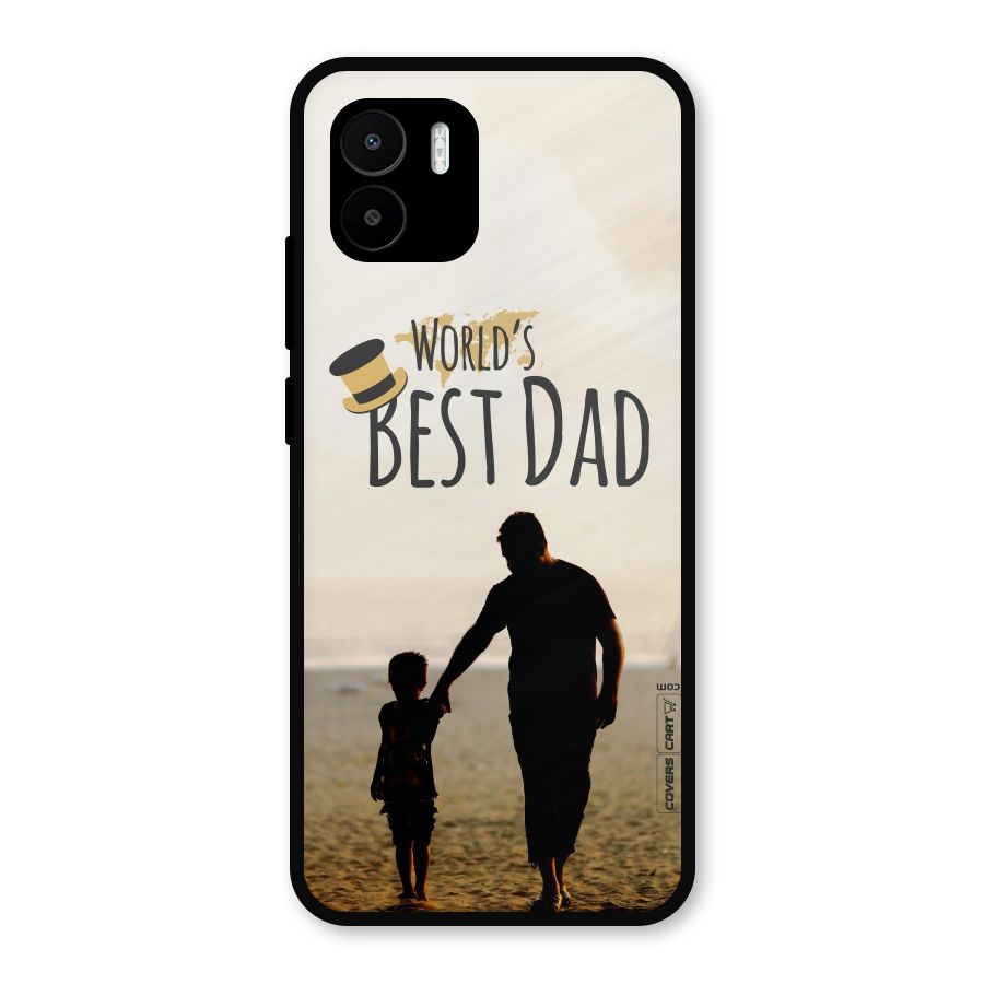 Worlds Best Dad Metal Back Case for Redmi A2